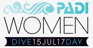Download Padi Women's Dive Day 2018 Logo Clipart Woman - Women Dive Day 2018 #1357468