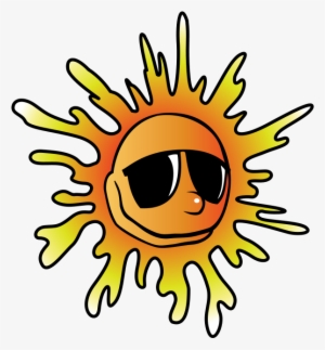 Summer Clip Art Border - Sun With Glasses Png #1357659