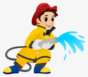 Fire Clipart Person - Fire Fighter Clip Art #1358184