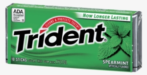 Spearmint Gum - Trident Chewing Gum Spearmint #1358431