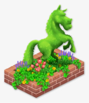 Horse Topiary - Hay Day Green Horse #1358463