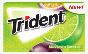 Trident Lime Passionfruit Twist Suger Free Gum - Trident Tropical Twist #1359053