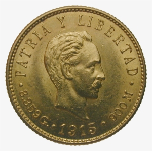 Republic Of Cuba, 5 Pesos 1915 - Cuban Coins Png #1359180 Republic Of Cuba, 5 Pesos 1915 - Cuban Coins Png #1359180