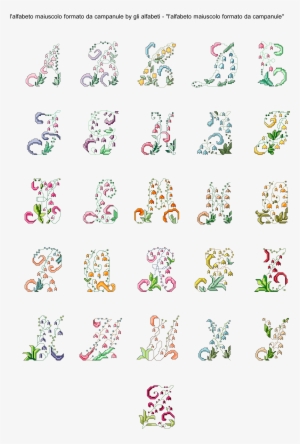 Alfabeto Maiuscolo Formato Da Campanule #1359229