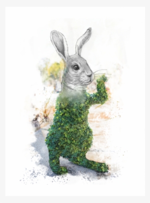 Standing Bunny Topiary - Domestic Rabbit #1359277