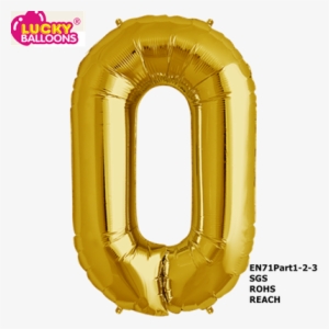 Number 9 Balloons, Number 9 Balloons Suppliers And - Gold Balloon Letter O #1359938
