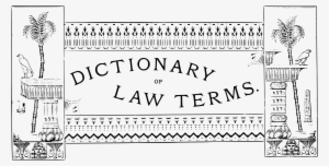 This Free Icons Png Design Of Dictionary Of Law Terms #1360165