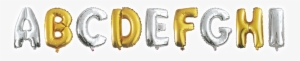 Metallic Silver Or Gold Alphabet - Artwrap G Foil Balloon #1360482