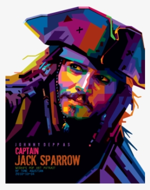 Vector & Bitmaps - Johnny Depp Jack Sparrow Pop Art #1360580