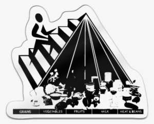 Food Pyramid Shaped Magnet - Dietary Guidelines For Americans Mypyramid #1361070