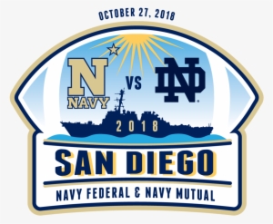 2018-navynd Logo - Navy Notre Dame San Diego #1361385