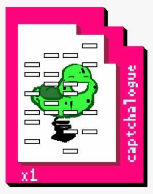 The Punched Green Slime Ghost Pogo Card - Captchalogue Card #1361660