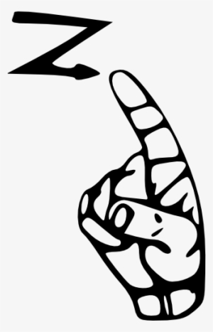 Symbols/ Alphabets/ Asl/ Asl Z - Letter Z In Asl #1361681
