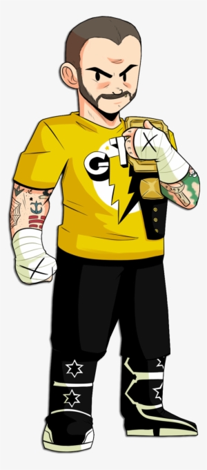 Cm Punk Cartoon Character By Naif1470-d5hos0f - Wwe Wrestle In Cartoon #1362354