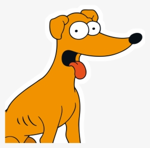 The Simpsons Clipart Santa's Little Helper - Santa's Little Helper From The Simpsons #1362373