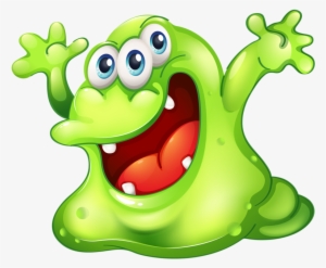 Png Funny Monsters And Album Cartoon - Green Slime Monster Png #1362436