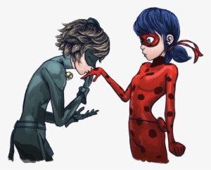 Miraculous Ladybug Wallpaper Entitled Ladybug And Chat - Miraculous My Lady Drawing #1363326