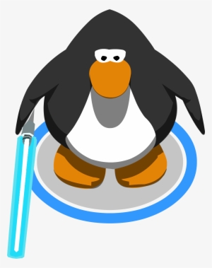 Blue Lightsaber In-game - Club Penguin Mohawk #1364120