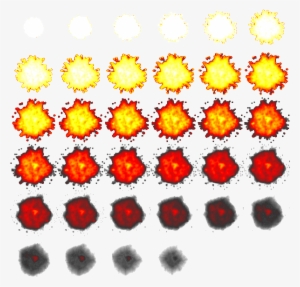 Explosion Png Sequence - Top Down Explosion Sprite - Free Transparent ...