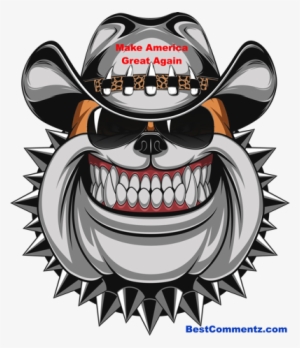 America Needs A Junk Yard Dog - Bulldog Illustration #1364978