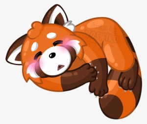 Cartoon Red Panda Sleeping - Animation #1365305