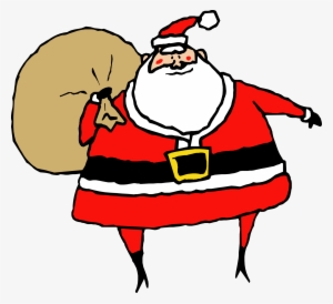 Bag Clipart Santa Claus - Christmas Clip Art Santa #1365470