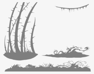 20 Jul 2010 - Swamp Black And White Clipart Png #1365951