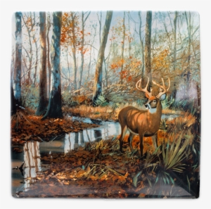 Brett Smith Sporting Art Swamp Buck Platter #1366216