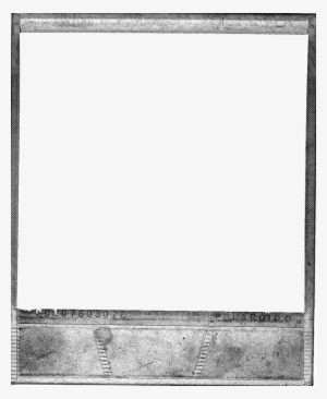 Polaroid Film Frame Png Download - Monochrome #1368007