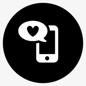 Calling, Love, Adore, Mobile, Mobil, Mobile Phone, - Instagram Logo Vector Circle #1368212