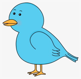 Waiting Cute Cartoon Bird Clipart Png - Bird With Worm Clipart #1368521
