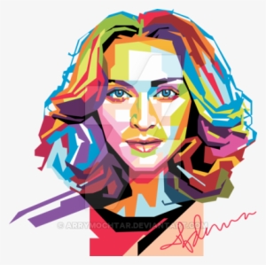 Image Black And White Download Madonna In Popart Portrait - Madonna Pop Art #1368804