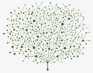 Tree Green - Vector Of Points And Lines Of Trees Abstract Graphics #1368957