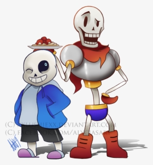 Papyrus Drawing Sans - Sans And Papyrus Chibi #1369015