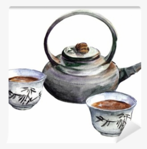 Watercolor Wall Mural • Pixers® • We Live To Change - Watercolor Cup #1369118