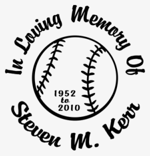 Clipart Freeuse Download Memory Drawing Memorial - Loving Memory Baseball Decals #1370443