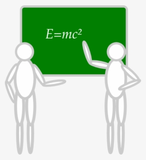 Free Vector Two People Near Blackboard Clip Art - Blackboard Clipart #1370619