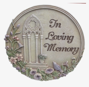 In Loving Memory Stepping Stone 11" Circle - Badge #1371075