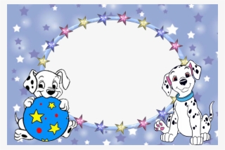 101 Dalmatians Free Printable Photo Frames - Dogs Frame Clipart Png #1371794