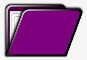 Folders Clipart Office Material - Purple Folder Clipart Png #1371980