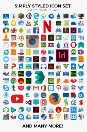 Free Flat Social Icons , Por Steven Han - Circle #1372654