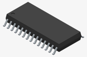 Dspic33fj64mc802-i/so - Microchip - 3d Model - Small - Thin Small Outline Package #1372759