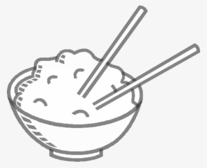 How To Set Use Rice Bowl Grey Clipart #1373549