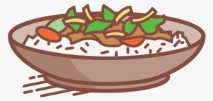 Menu Ricebowl - Rice Bowl Clipart Png #1373567