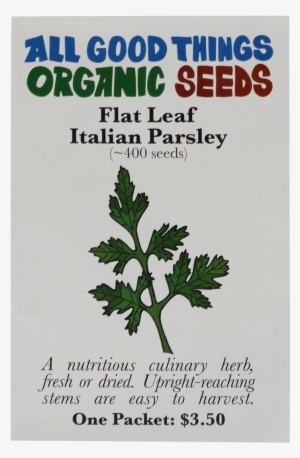 Flat Leaf Italian Parsley - Earth Shift Magnesium Oil #1373781