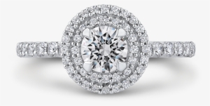 Round Double Halo Engagement Ring - New Jewellery Brands 2018 #1374055