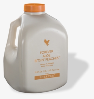 Forever Aloe Bits N'peaches ® - Aloe Vera Gel Forever Living Png #1374241