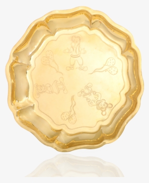 Engraved Pretty Gold Plate - Plate #1375638