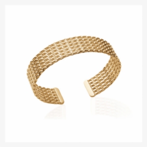 18 Karat Gold Plate Anchor Me Bangle - Bracelet Jonc Maillons Chainettes Argent 925/ Rhodié #1375683