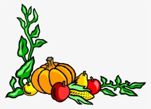 Harvest Corn Apples Vector - Thank You For The Harvest #1375792
